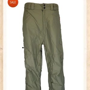 MISSION SIX LEADER 20K WATERPROOF SNOWBOARDING PANTS GREEN MEN XS
